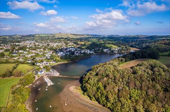 Stoke Gabriel and River Dart from a drone