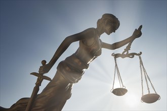 Figure of Justice with scales