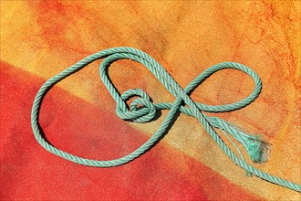 Turquoise green rope