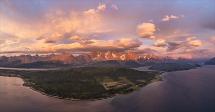Panorama of the Lyngen Alps
