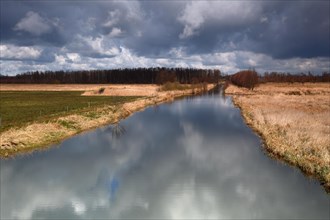 Water channel through a bog