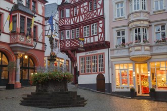 Half-timbered houses in the historic centre of Bernkastel-Kues