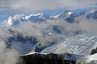 Snow-capped mountains and glaciers