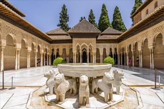 Court of the Lions is part of Nasrid Palaces of Alhambra palace complex