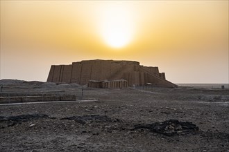 Ziggurat at sunset