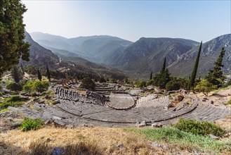 The ancient theater of Delphi