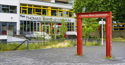 The Thomas Mann Grammar School in the Maerkisches Viertel in Reinickendorf