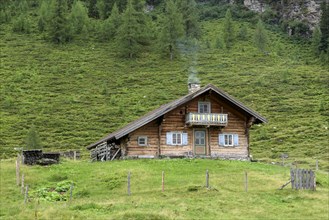 Mountain hut in the Rauris primeval forest