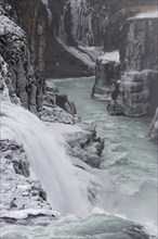 Hvita River at Gullfoss Waterfall
