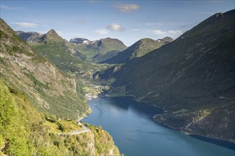 View of Geiranger and Geirangerfjord