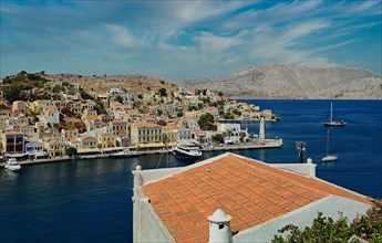 View of the bay of Symi