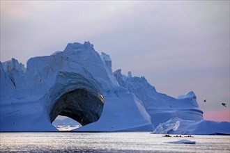 Large iceberg with hole