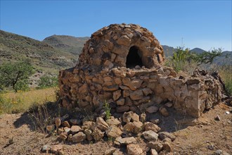 Oven made of natural stone