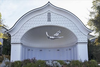 Pavilion with floating figure at the spa theatre