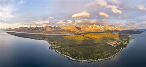 Panorama of the Lyngen Alps