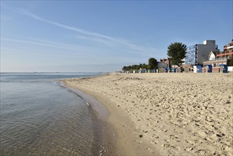 Shore of the main bathing beach of Wyk auf Foehr