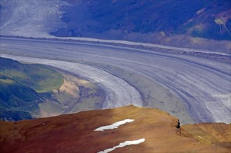 Long-drawn glacier