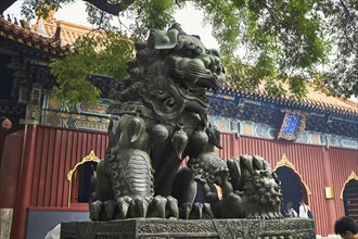 Dragon figure in the Llama Temple