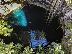 Aerial of Cenote Oxman