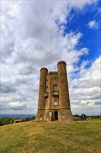 Broadway Tower observation tower on a hill