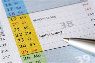 Appointment calendar