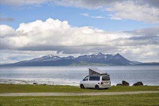 Camper on the beach