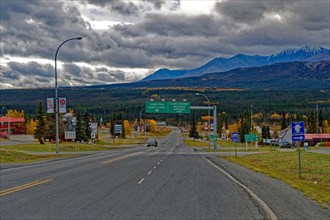 Intersection of Alaska Hwy