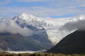 Snow-capped mountains and glaciers