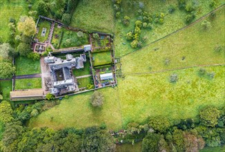 Top Down view of Compton Castle