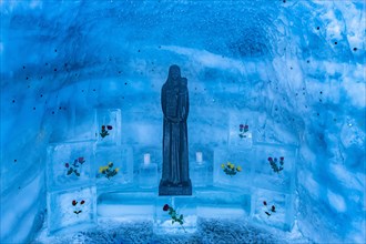 Ice sculptures in the Glacier paradise