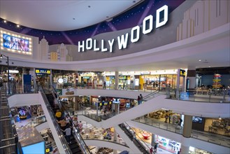 Hollywood sign and floors at Terminal 21