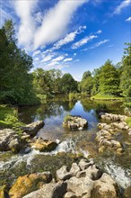 Pond with rocks in St Fiachras Garden