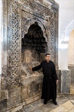 Proud monk in the Saint Mar Behnam monastery