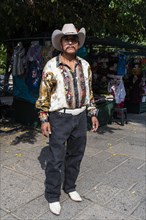 Cowboy dressed man