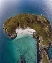 Island with sandy beach