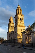 Morelia cathedral at sunset