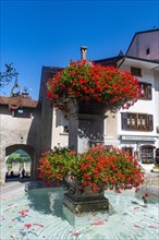 Medieval town in the Gruyere castle