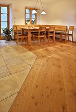 Solid wood floor and furniture