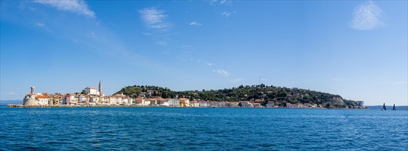 View of Piran from the sea