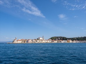 View of Piran from the sea