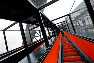 Escalator to the visitor centre and Ruhr Museum at Zeche Zollverein
