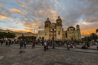 Church of Santo Domingo de Guzman at sunset