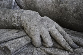 Statue of a sleeping woman