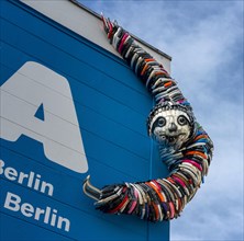 Design on the facade to the children's world Anoha of the Jewish Museum