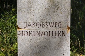 Lettering Jakobsweg Hohenzollern