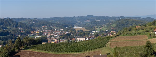 View from the Weinleiten water tower of the municipality of Gamlitz
