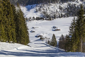 Finish slope of the Gruensee downhill run