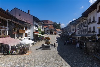 Medieval town in the Gruyere castle