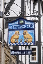 Sign from the Katzen-Cafe