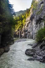 River Aare flowing through the Aare gorge